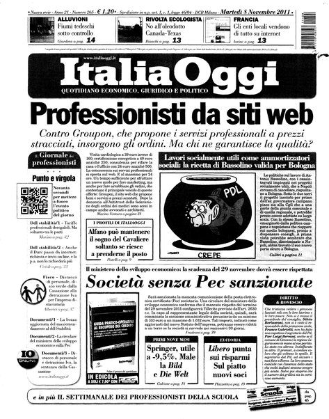 Italia oggi : quotidiano di economia finanza e politica